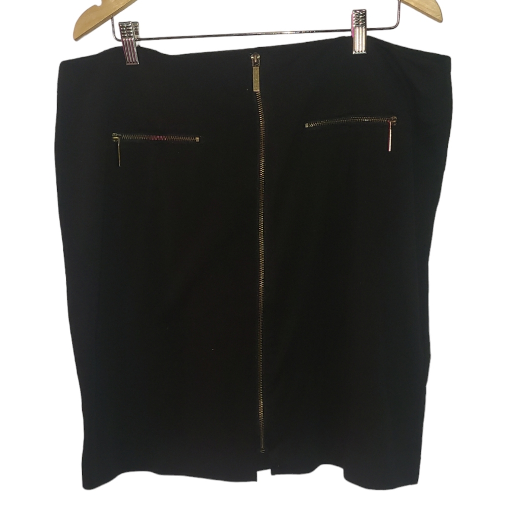 Lifestyle Attitude women's pencil skirt with front zipper closure size 18W